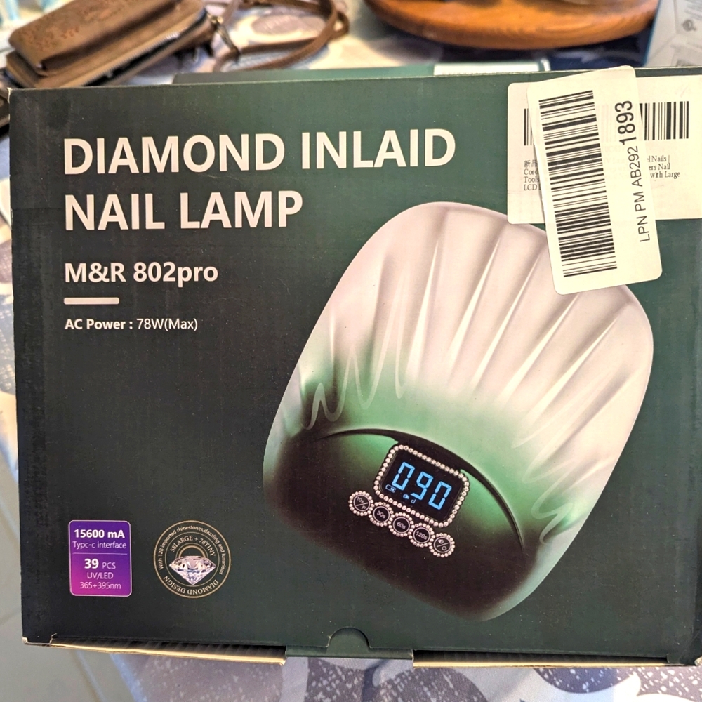 Diamond Inlaid Nail Lamp M&R 802pr.  SALE